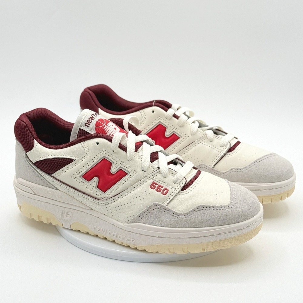New Balance 550 'Sea Salt Grey Red' / Size‎ 8 Mens / BB550EMR - NEW